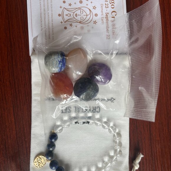 Zodiac Signs Beads Bracelets Set ,Zodiac Crystal Healing Stone Set - Picture 4 of 4